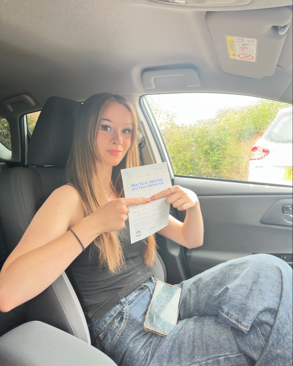 Lauren Zorkoczy driving test pass photo of Lauren Zorkoczy
