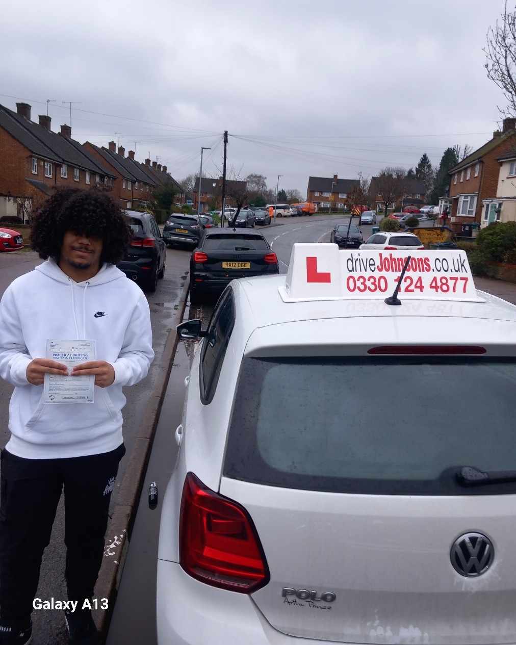 driving test pass photo of Cornell Augustin
