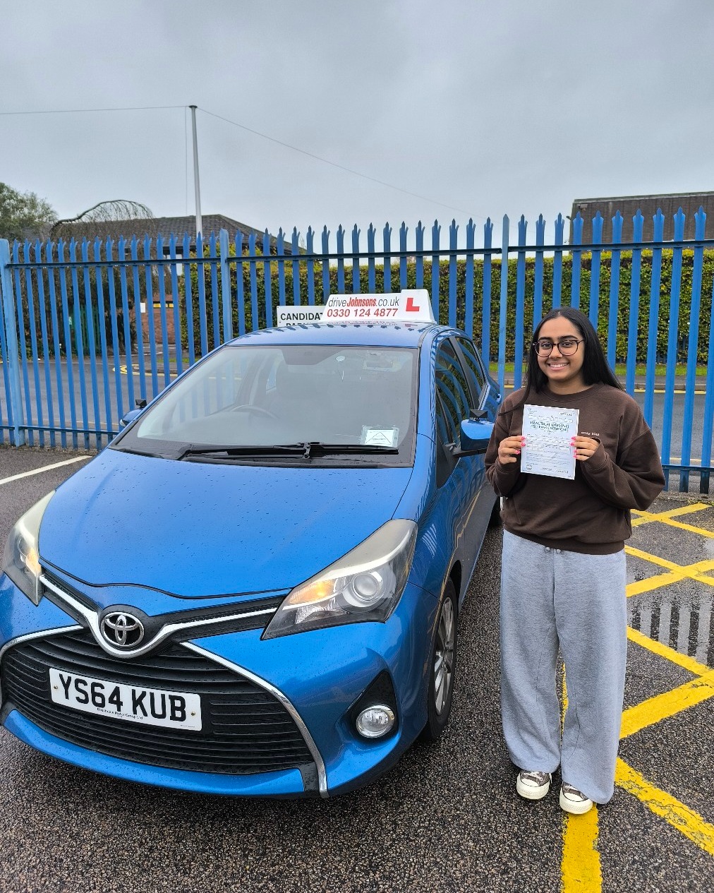 driving test pass photo of Eesha Loyal