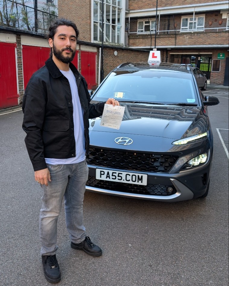 driving test pass photo of Radman