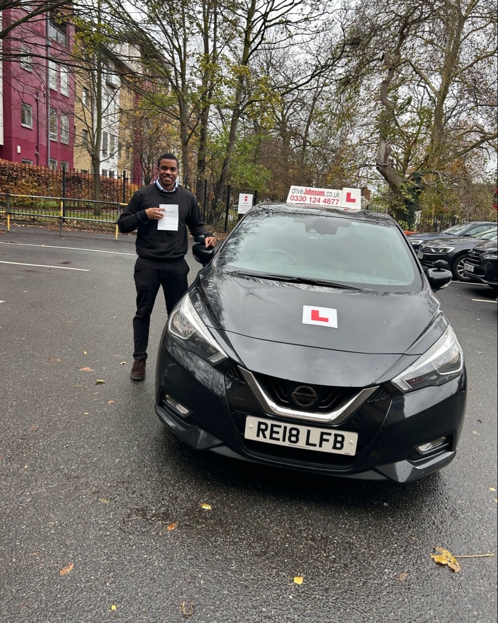 driving test pass photo of Ben Charles-Williams