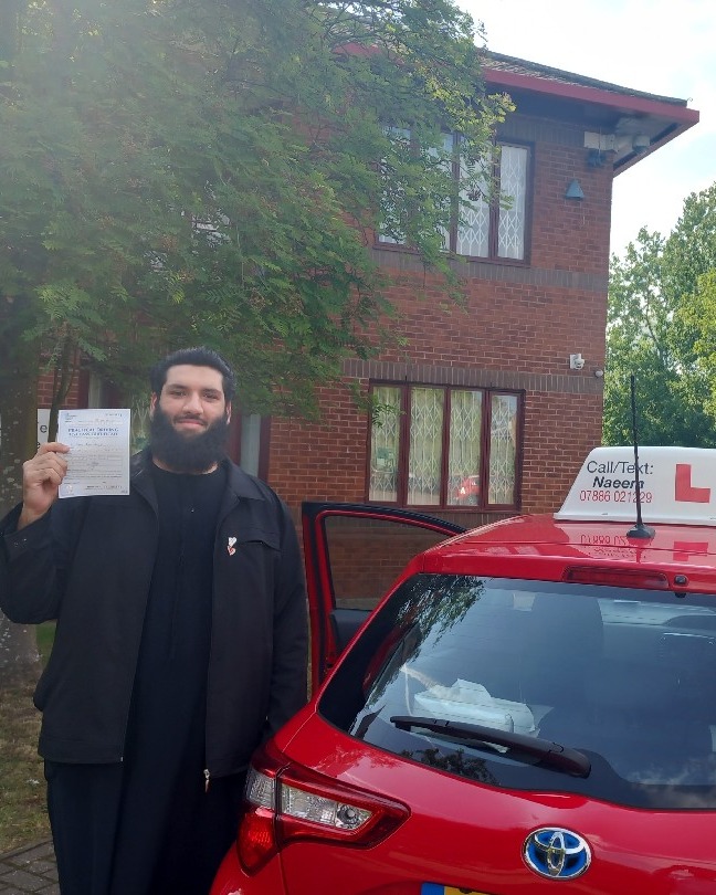 Noman Ahmad driving test pass photo of Noman Ahmad