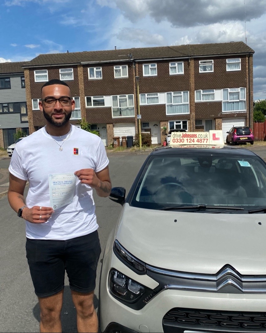 Mason Hunderstone driving test pass photo of Mason Hunderstone