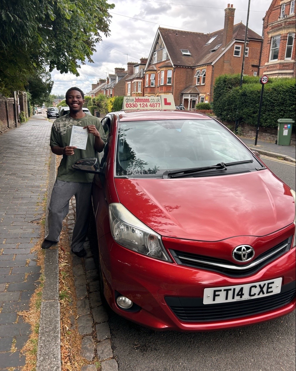 driving test pass photo of Tyler Daniel Mliswa