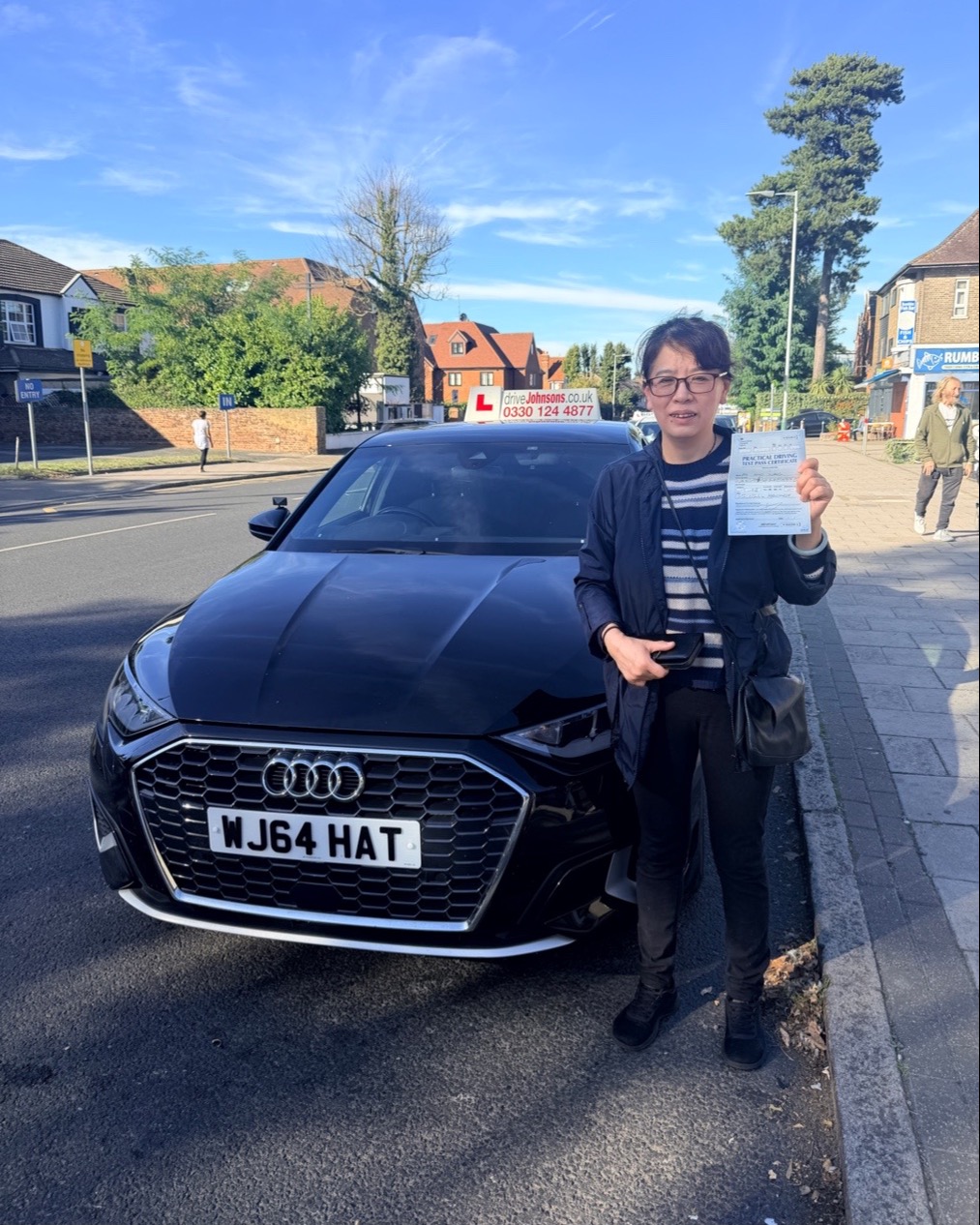 driving test pass photo of Lucy