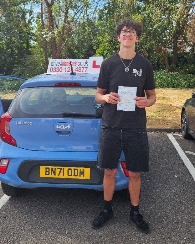 driving test pass photo of Kearan du preez