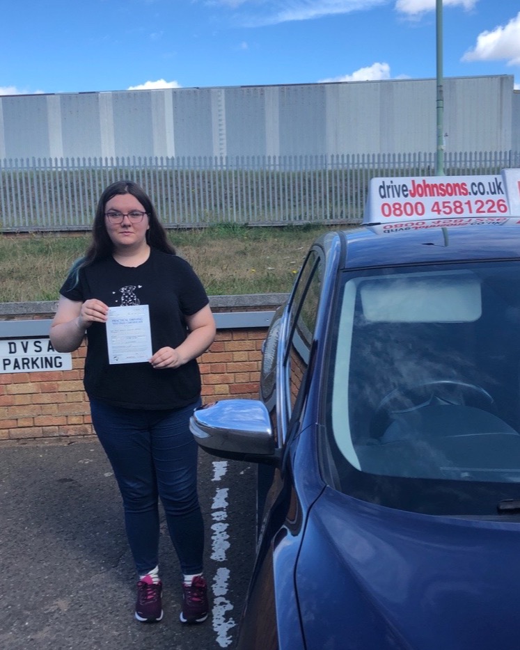 Emily Spink driving test pass photo of Emily Spink