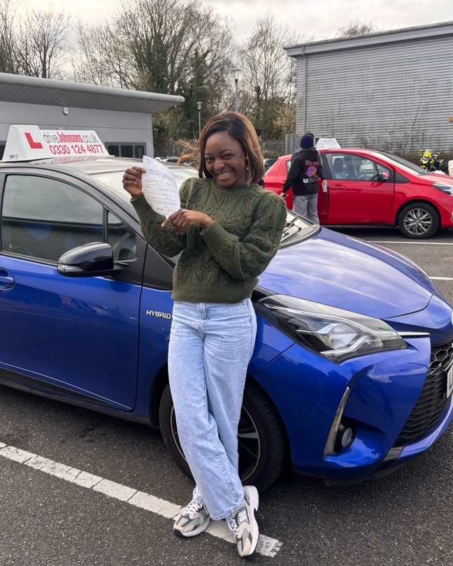 driving test pass photo of Beatrice Oyadoke