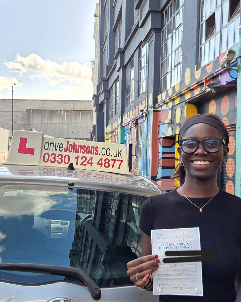 driving test pass photo of Kimberley