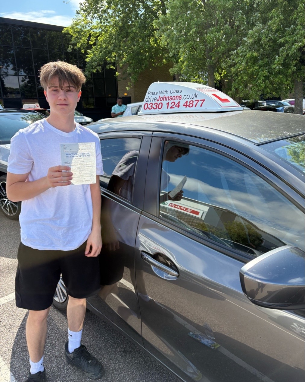 Finley Harper driving test pass photo of Finley Harper
