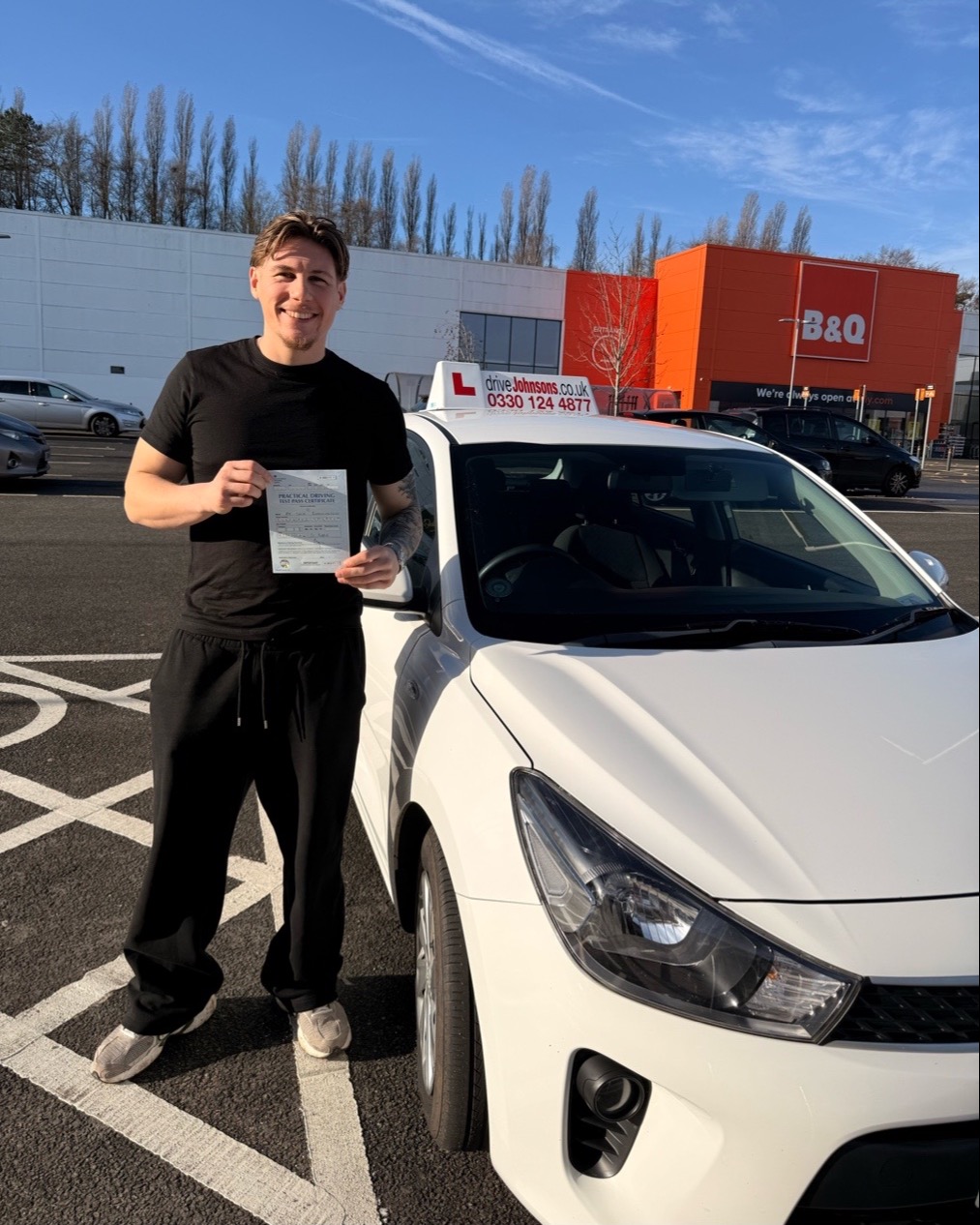 driving test pass photo of Adam Zaluski