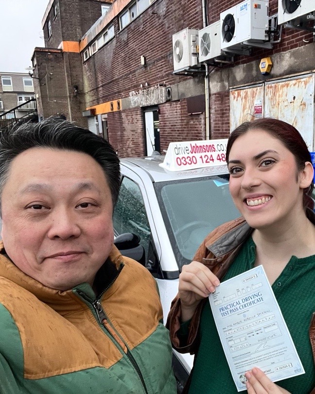 driving test pass photo of Amber Jackson