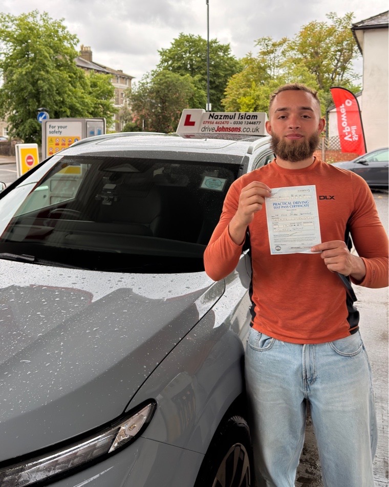 driving test pass photo of Kyle Seymour