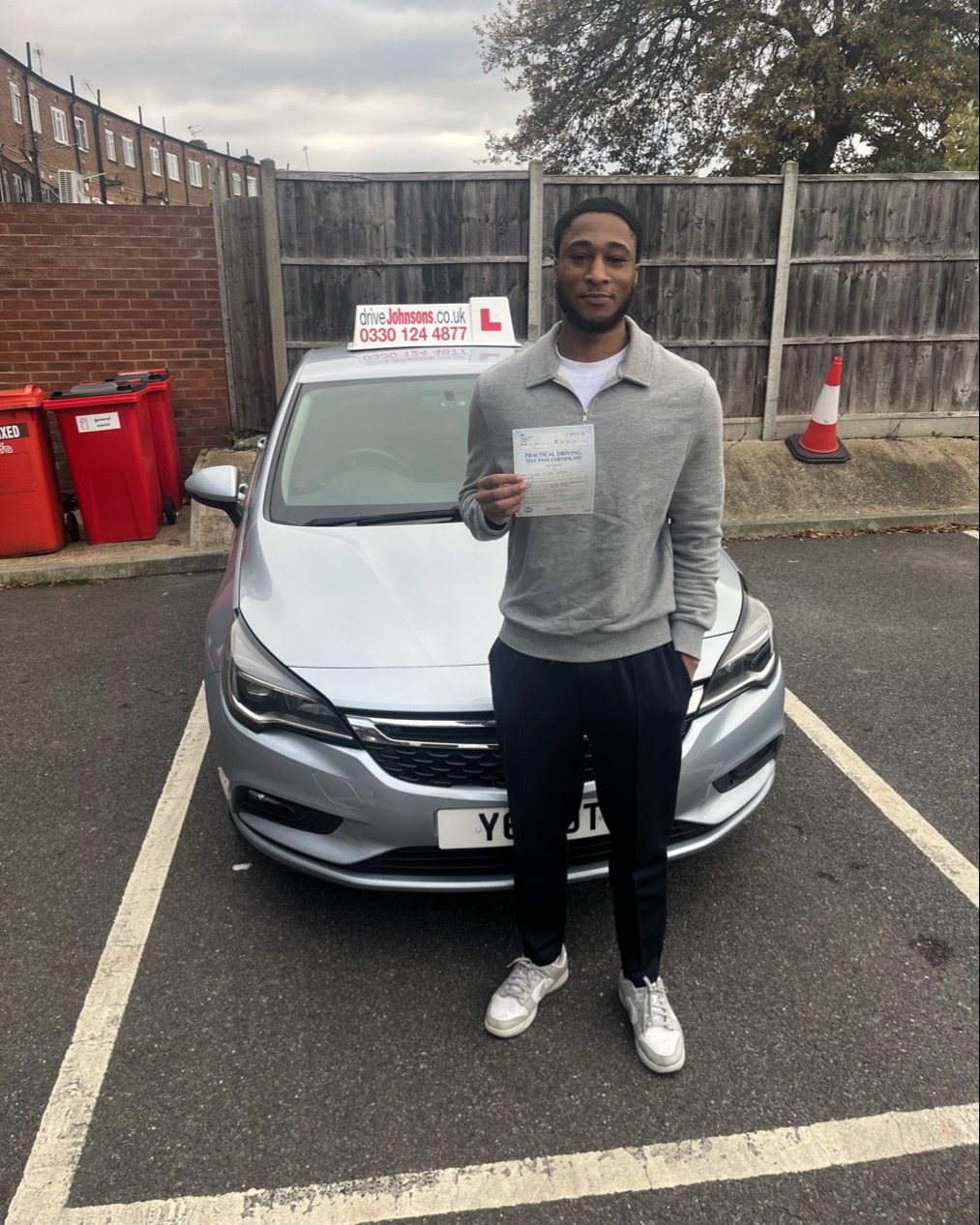 driving test pass photo of Nicholas Gordon