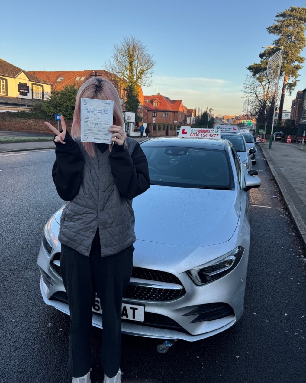 driving test pass photo of Yana Kan