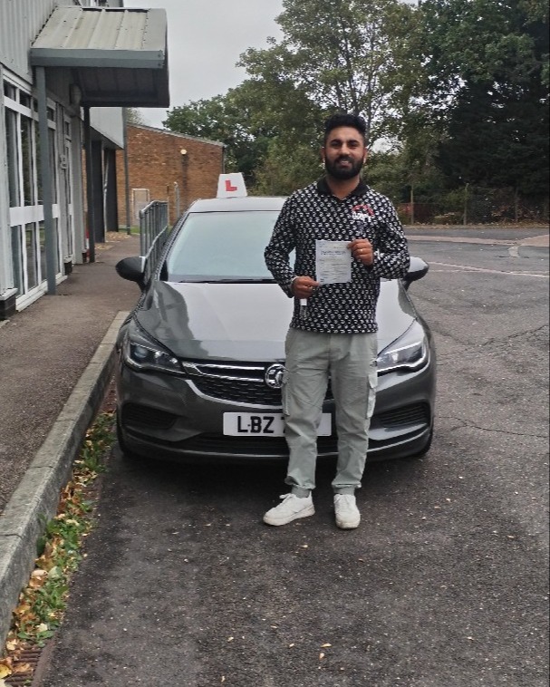driving test pass photo of Harman