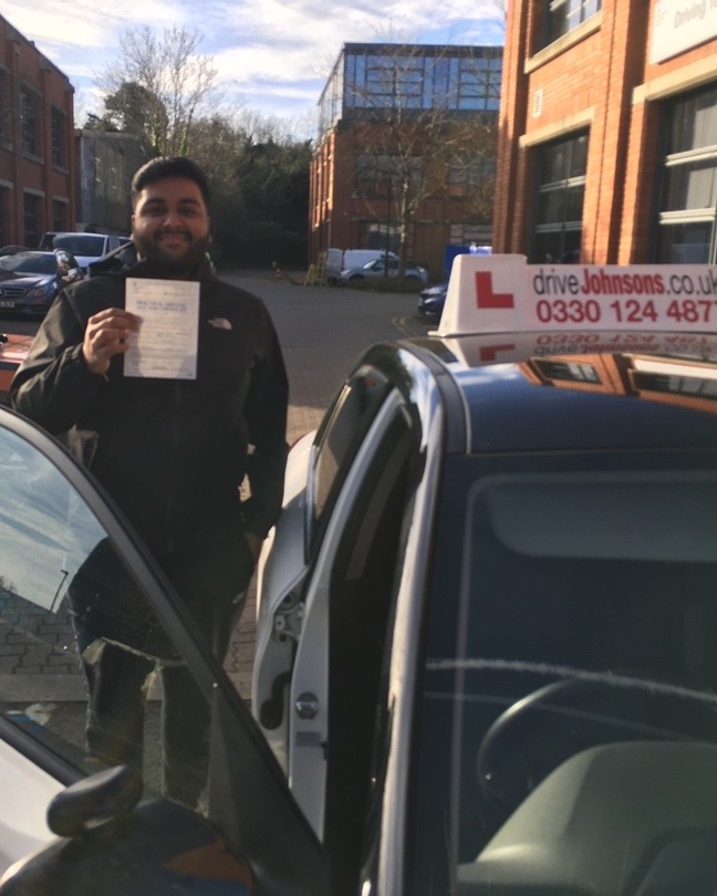 driving test pass photo of Ronnie Sahdra