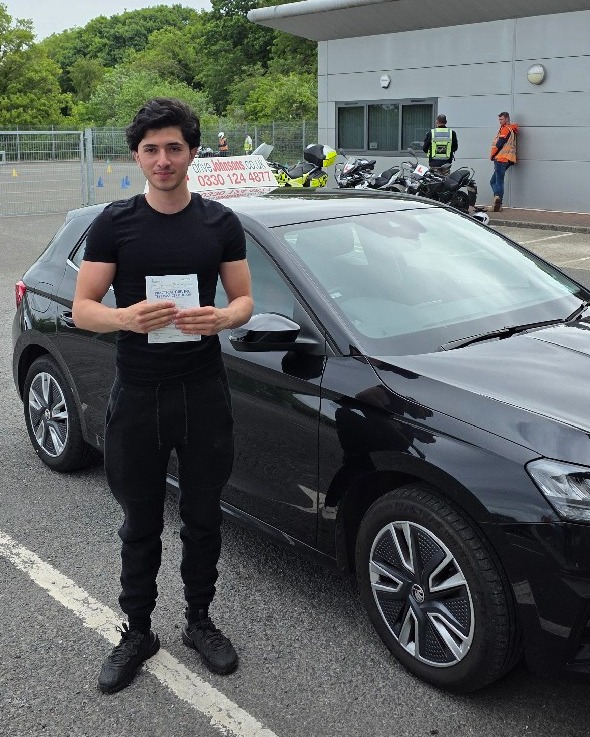 driving test pass photo of Berat Ermis