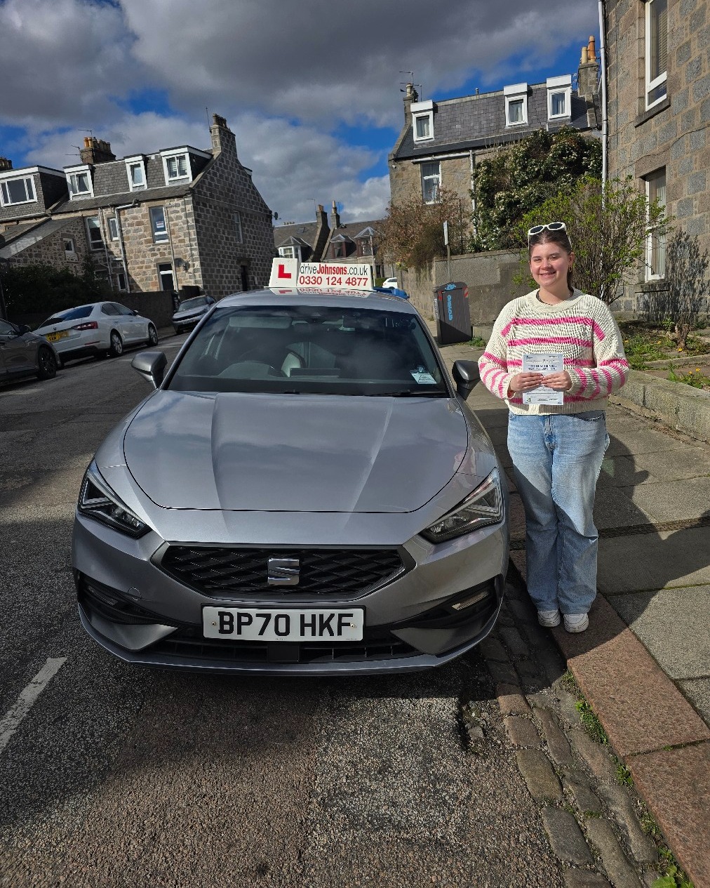 driving test pass photo of Iona Thomas