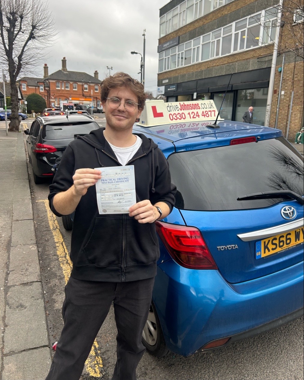 driving test pass photo of Joe Todd-Stanton