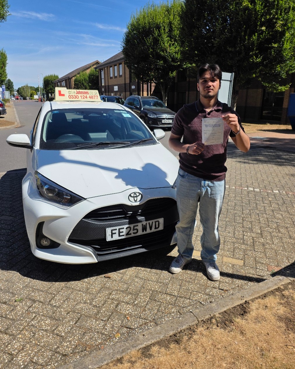 driving test pass photo of Omar Janan