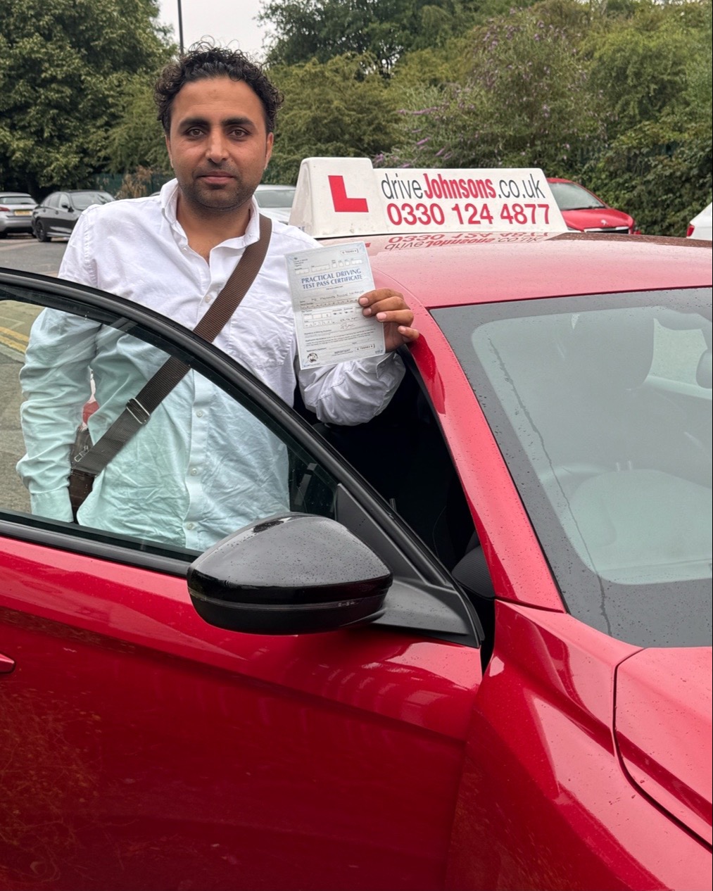 Ahmad Haji driving test pass photo of Ahmad Haji