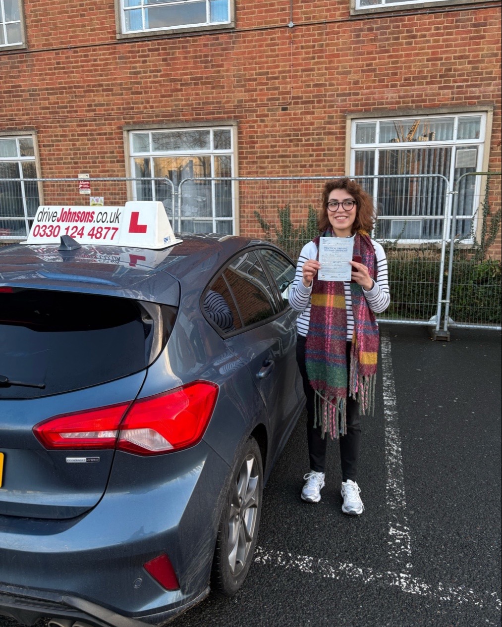 driving test pass photo of Melika Talebi