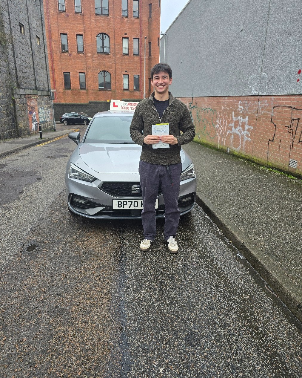 driving test pass photo of Luke Tay