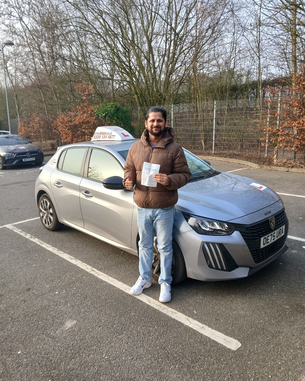 driving test pass photo of Bijoy Acharya