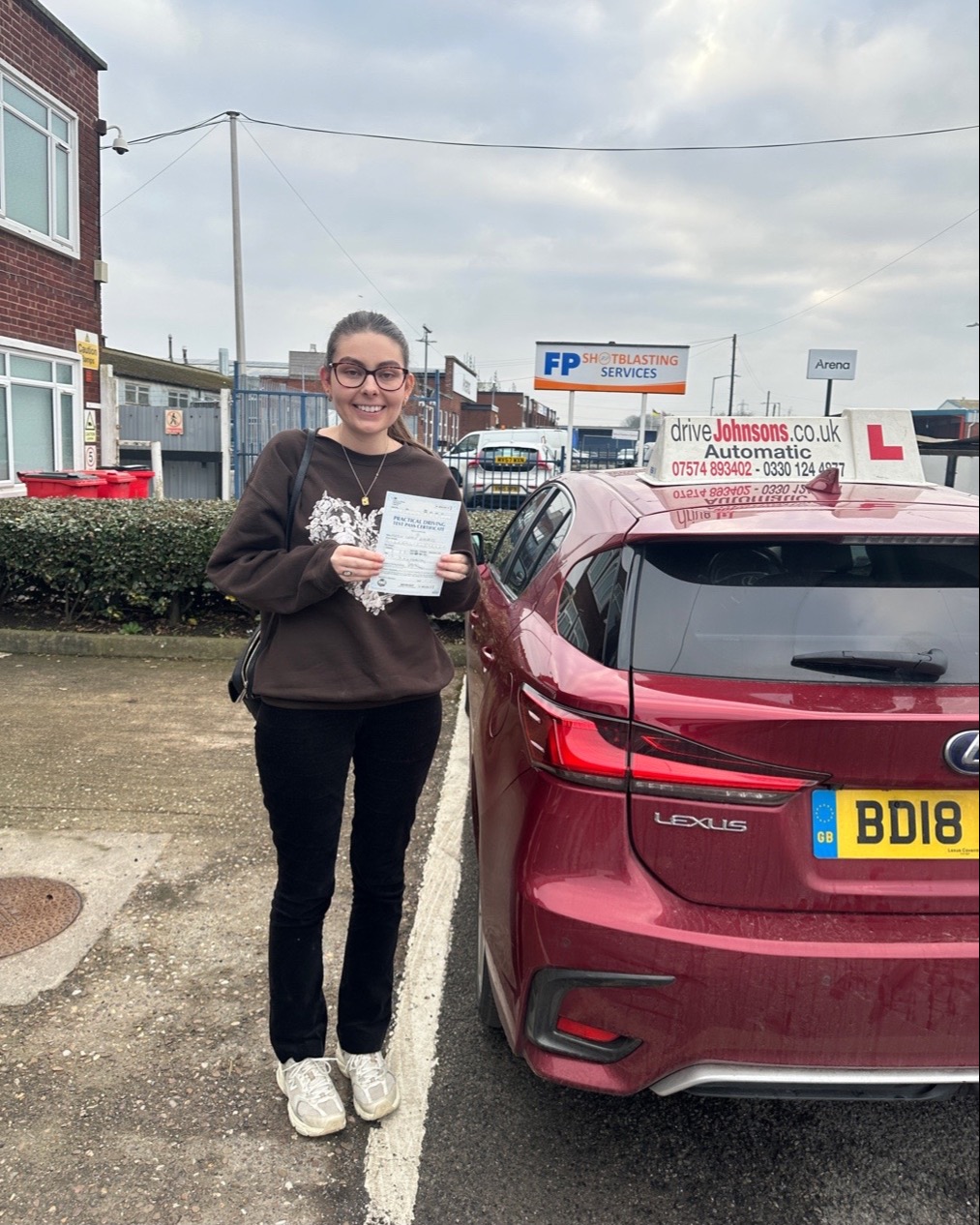 driving test pass photo of Abbie Roberts