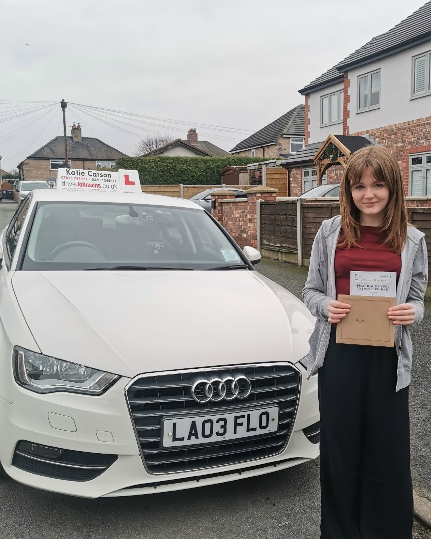 driving test pass photo of Willow Wainwright