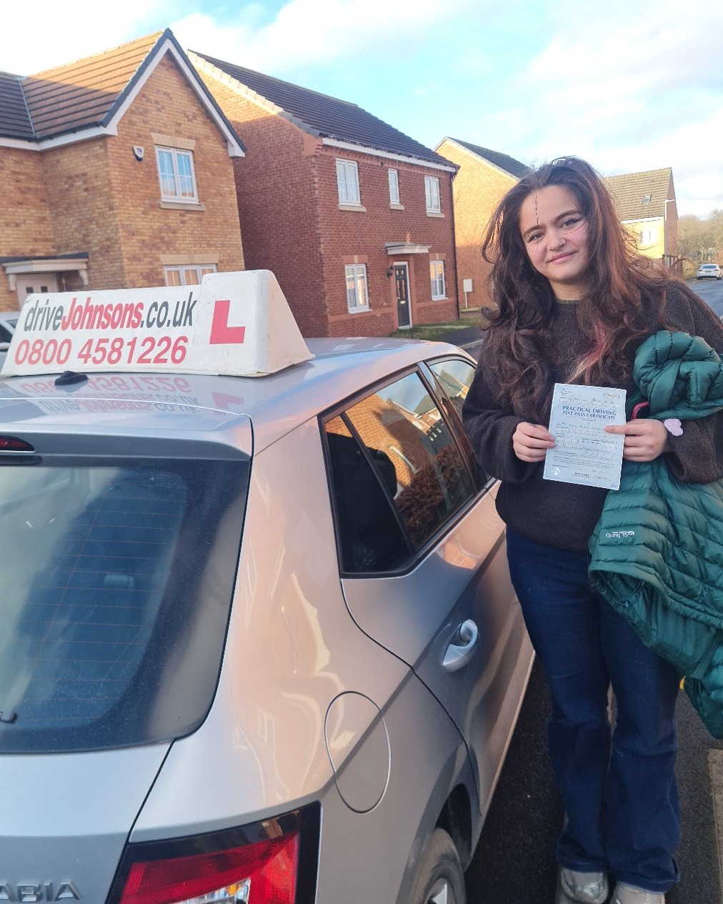 driving test pass photo of Isla Casson