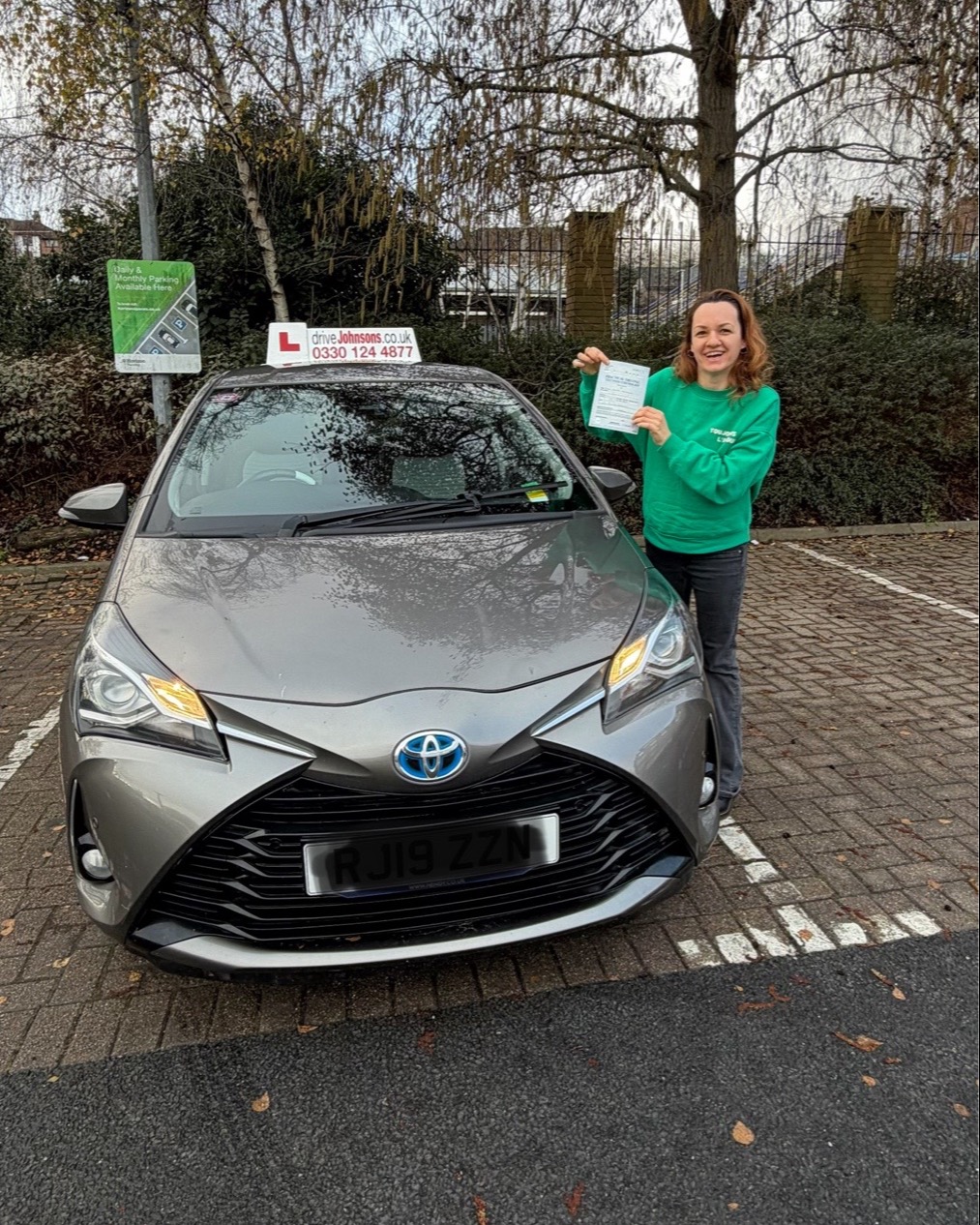 driving test pass photo of Petra Kotrcova