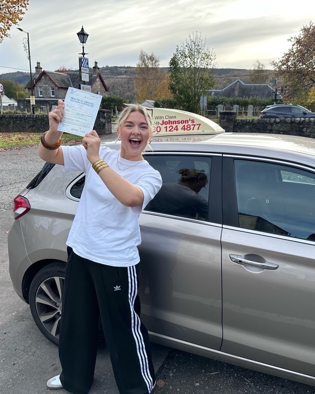 eve fraser driving test pass photo of eve fraser