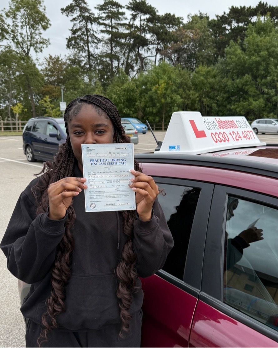 Uchechi Adebanjo driving test pass photo of Uchechi Adebanjo