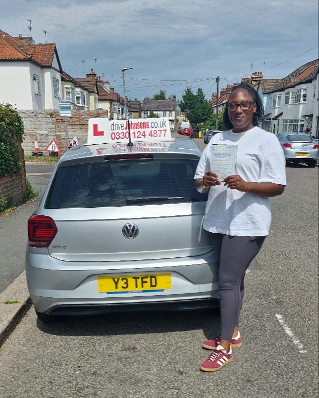 Ayisha Scott driving test pass photo of Ayisha Scott