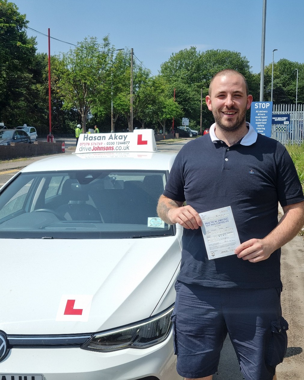 Keenan Reilly driving test pass photo of Keenan Reilly