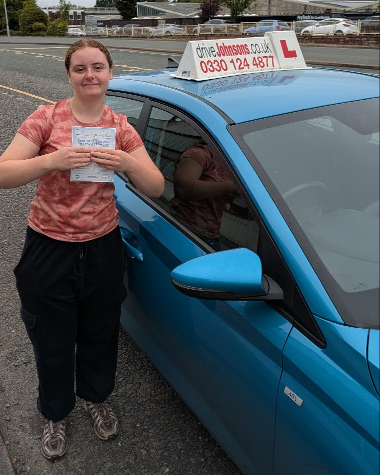 driving test pass photo of Astrid