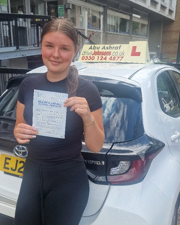 driving test pass photo of Ella Stewart