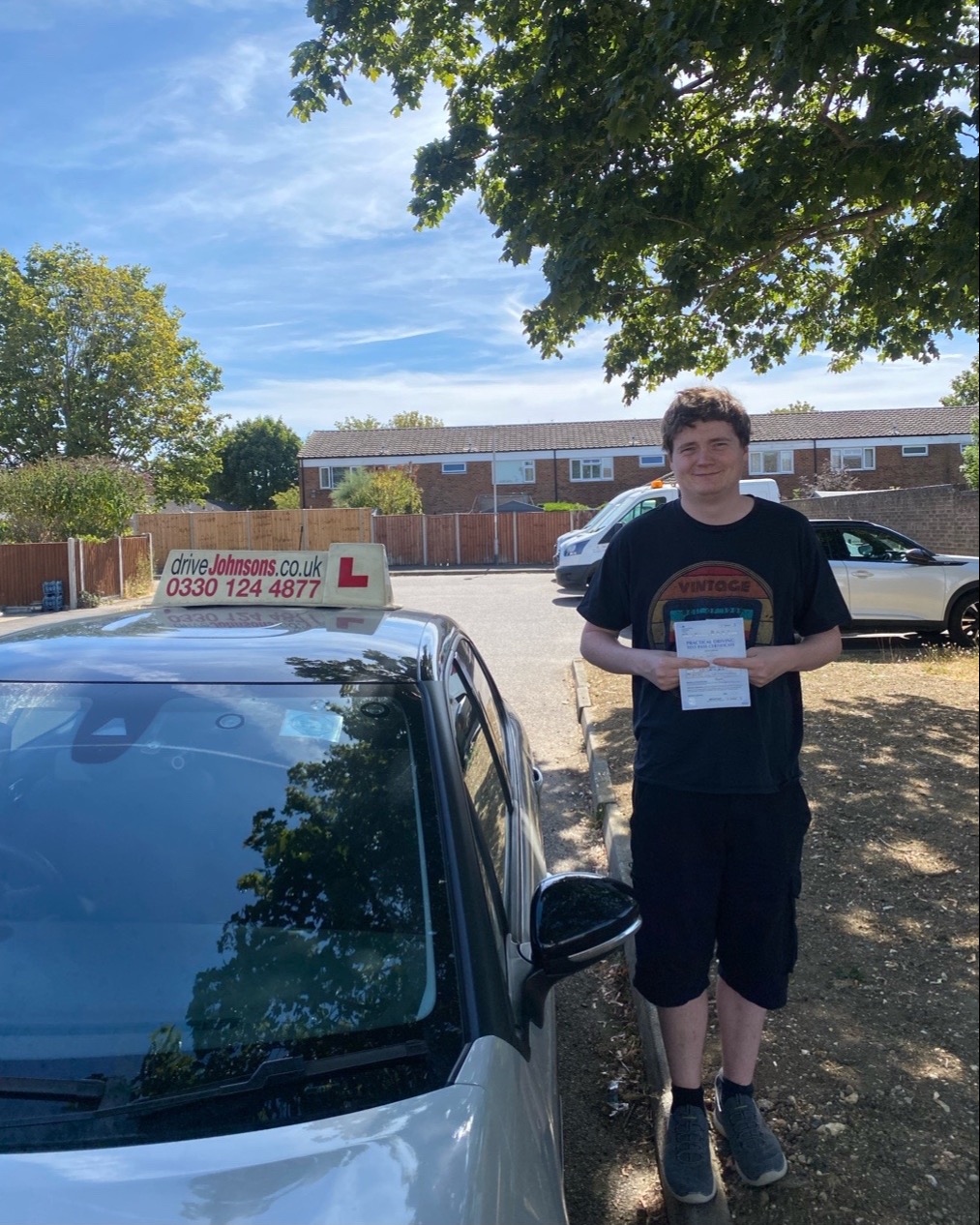 driving test pass photo of Aiden King