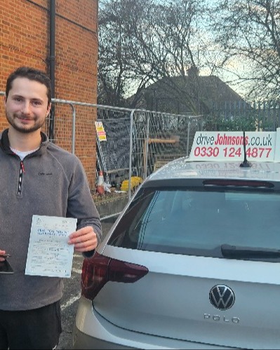 driving test pass photo of Nicholas Haslam