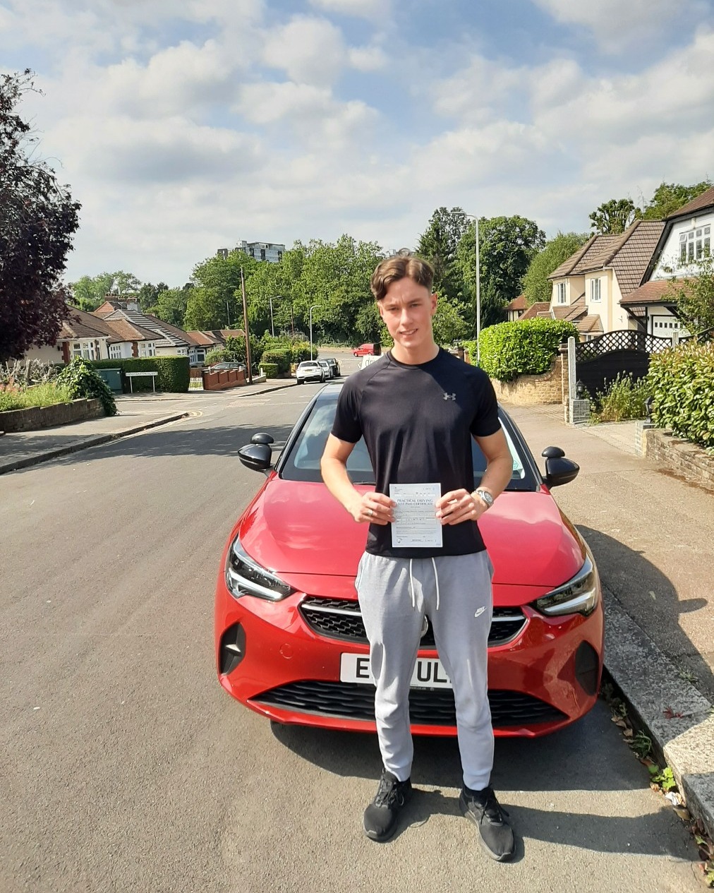 Dan Waghorn driving test pass photo of Dan Waghorn