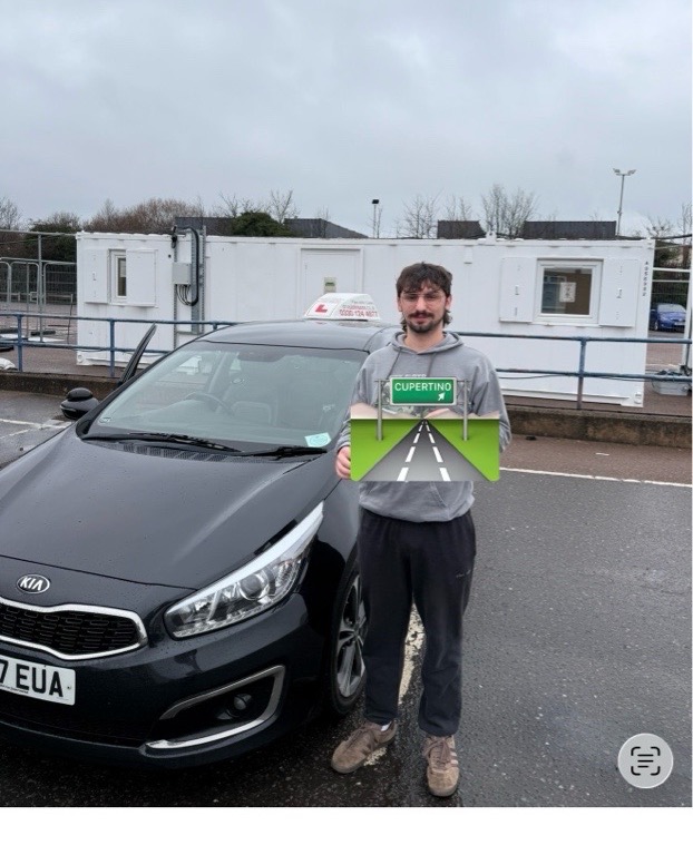 driving test pass photo of Alessio Misso