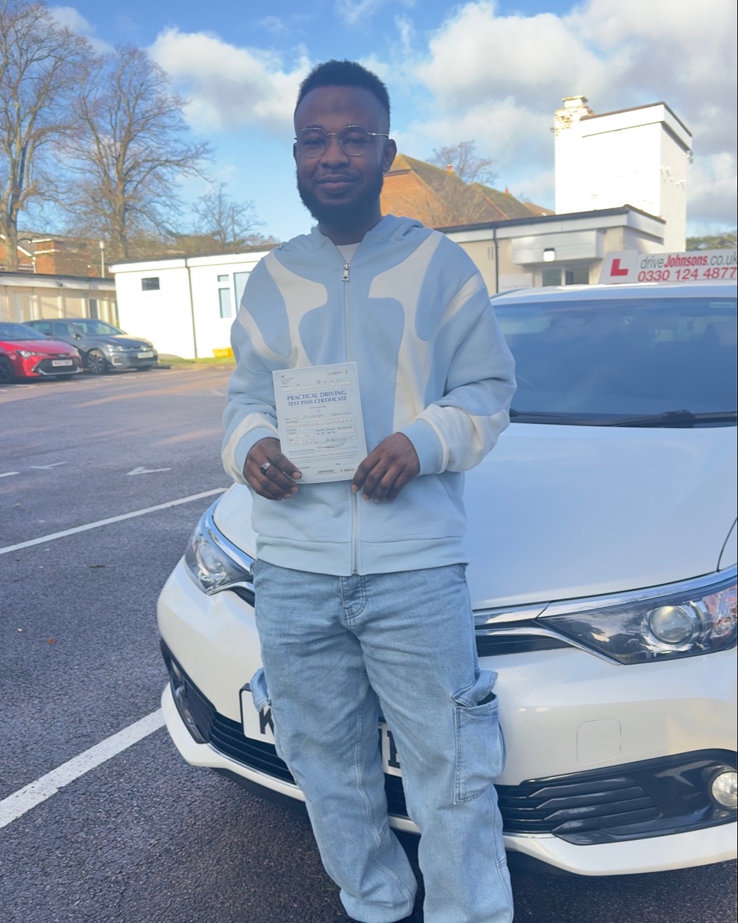 driving test pass photo of Mustapha Mohammed