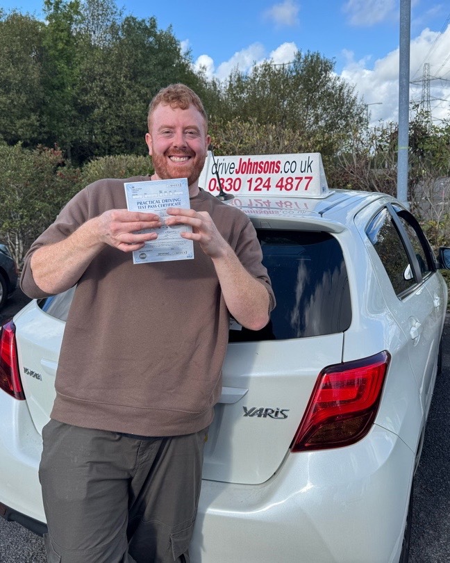 driving test pass photo of Craig Wrigglesworth