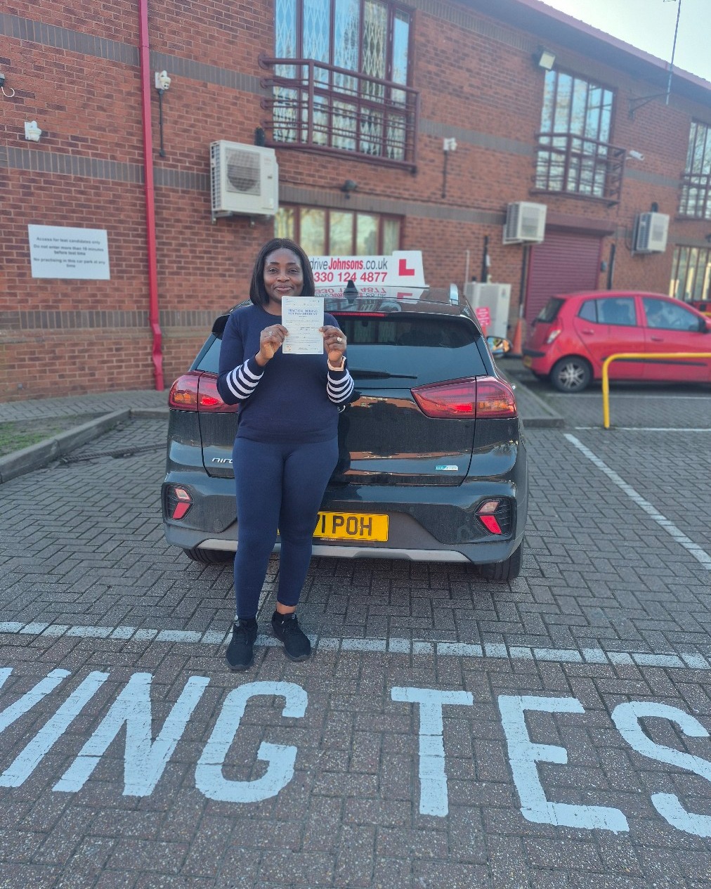 driving test pass photo of Faith Orovboni