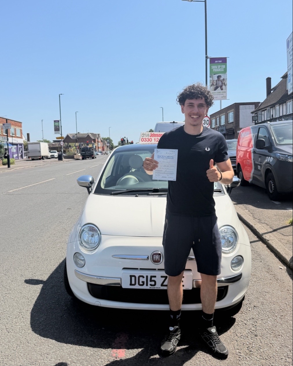 driving test pass photo of Darius dulaj