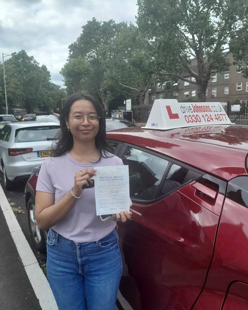 driving test pass photo of Iman Zukki
