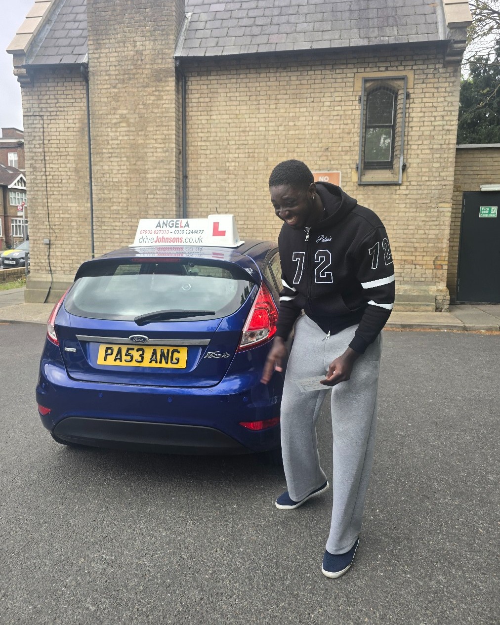 driving test pass photo of Ezekiel Kofi Opoku