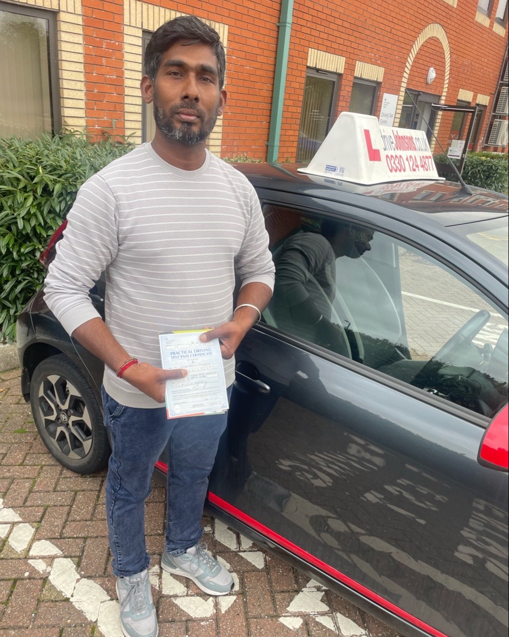 driving test pass photo of Prathab Prathab